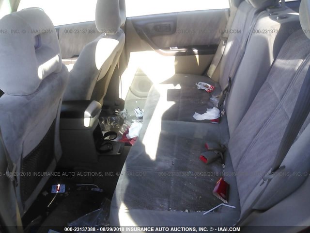 JF1SF65621H753707 - 2001 SUBARU FORESTER S RED photo 8