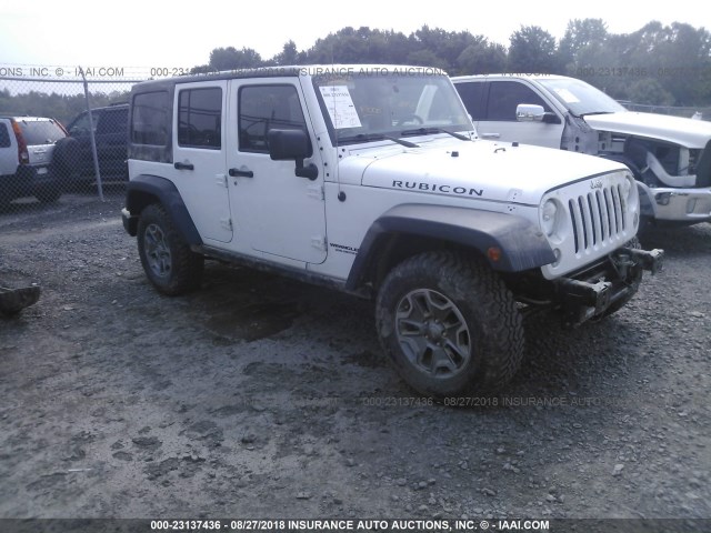 1C4BJWFG3FL566786 - 2015 JEEP WRANGLER UNLIMITE RUBICON WHITE photo 1