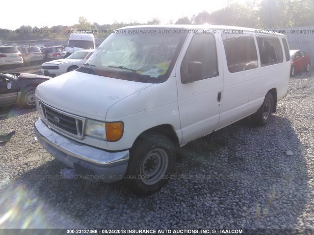 1FBSS31L57DB05850 - 2007 FORD ECONOLINE E350 SUPER DUTY WAGON WHITE photo 2