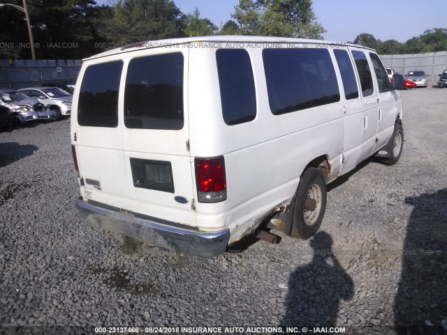 1FBSS31L57DB05850 - 2007 FORD ECONOLINE E350 SUPER DUTY WAGON WHITE photo 4