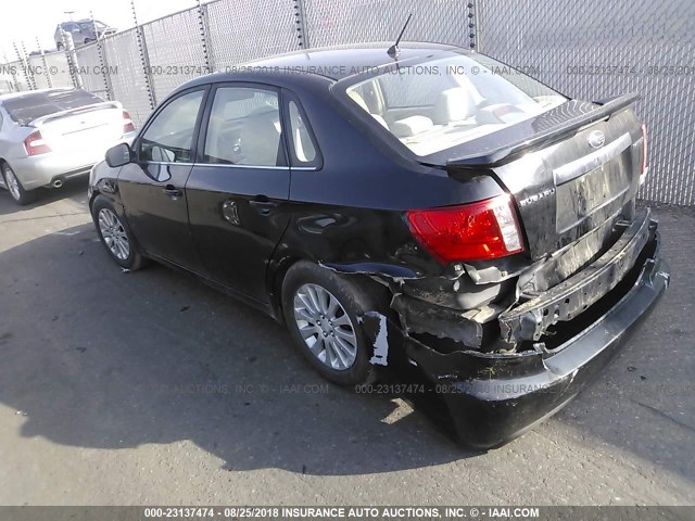 JF1GE61608G507561 - 2008 SUBARU IMPREZA 2.5I BLACK photo 3