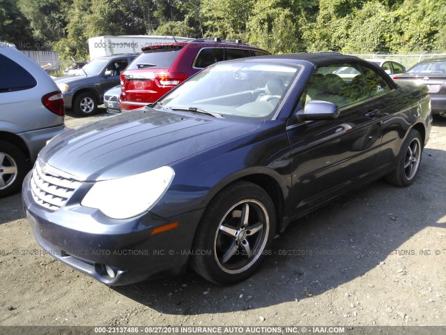 1C3LC55R98N689791 - 2008 CHRYSLER SEBRING TOURING BLUE photo 2