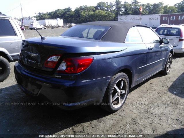 1C3LC55R98N689791 - 2008 CHRYSLER SEBRING TOURING BLUE photo 4