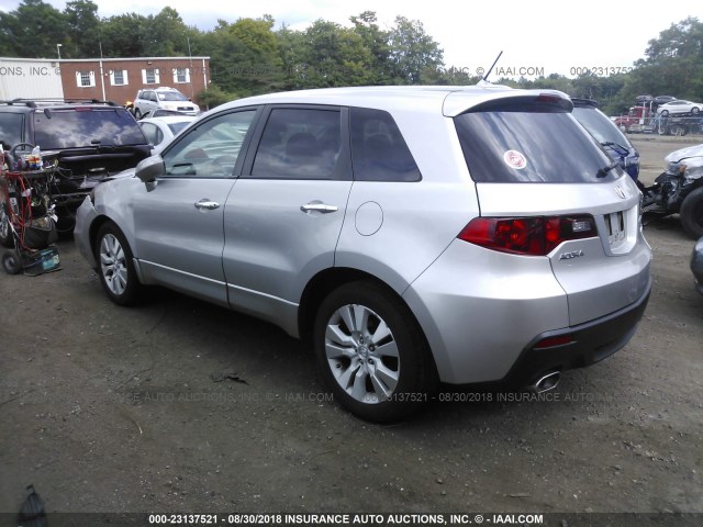 5J8TB1H58BA007161 - 2011 ACURA RDX TECHNOLOGY SILVER photo 3