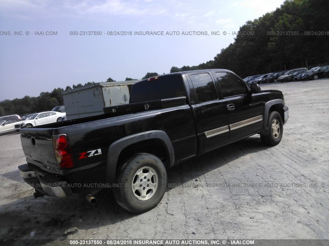 2GCEK19T431224299 - 2003 CHEVROLET SILVERADO K1500 BLACK photo 4