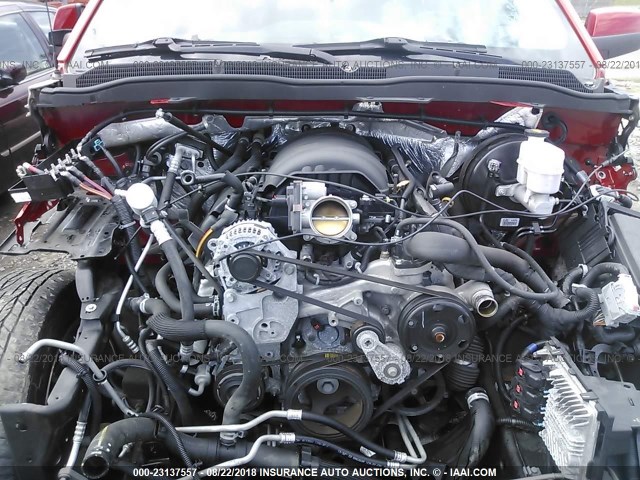 1GCVKREC2FZ188595 - 2015 CHEVROLET SILVERADO K1500 LT RED photo 10