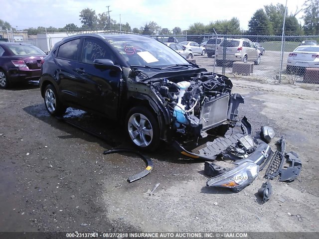 3CZRU6H7XGM738146 - 2016 HONDA HR-V EXL GRAY photo 1