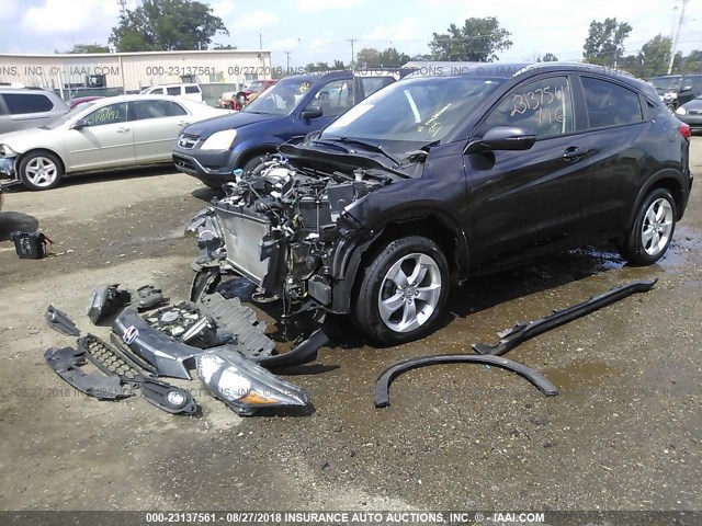 3CZRU6H7XGM738146 - 2016 HONDA HR-V EXL GRAY photo 2