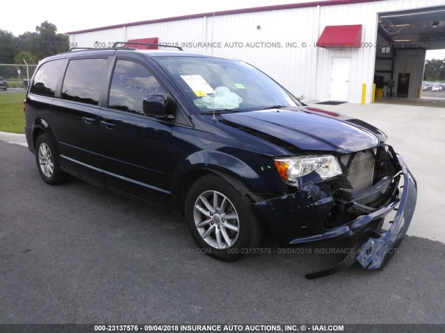 2C4RDGCG0FR591314 - 2015 DODGE GRAND CARAVAN  BLUE photo 1