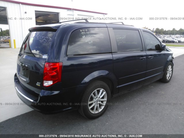 2C4RDGCG0FR591314 - 2015 DODGE GRAND CARAVAN  BLUE photo 4