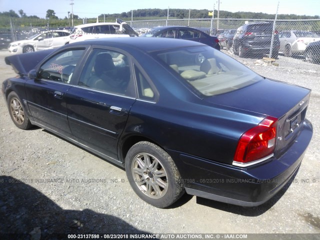 YV1TH59H541372794 - 2004 VOLVO S80 2.5T Dark Blue photo 3