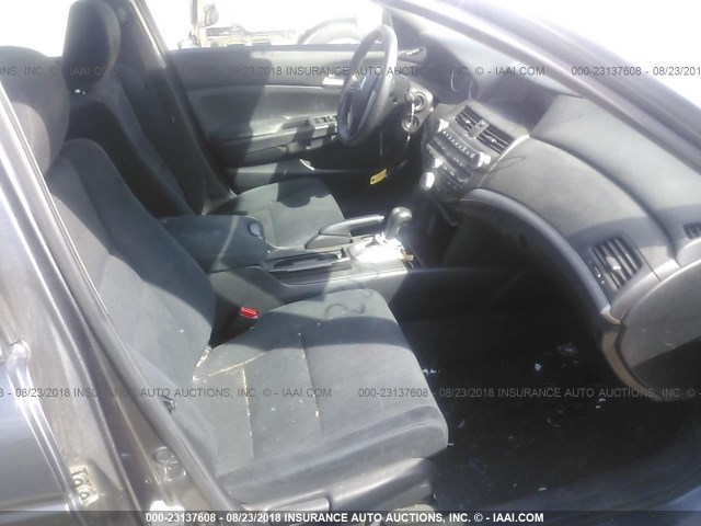 1HGCP2F30BA058775 - 2011 HONDA ACCORD LX GRAY photo 5