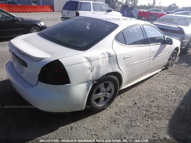 2G2WP552481121499 - 2008 PONTIAC GRAND PRIX WHITE photo 4