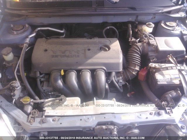 2T1KR30E08C697246 - 2008 TOYOTA COROLLA MATRIX XR BLUE photo 10