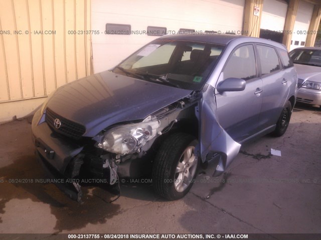 2T1KR30E08C697246 - 2008 TOYOTA COROLLA MATRIX XR BLUE photo 2