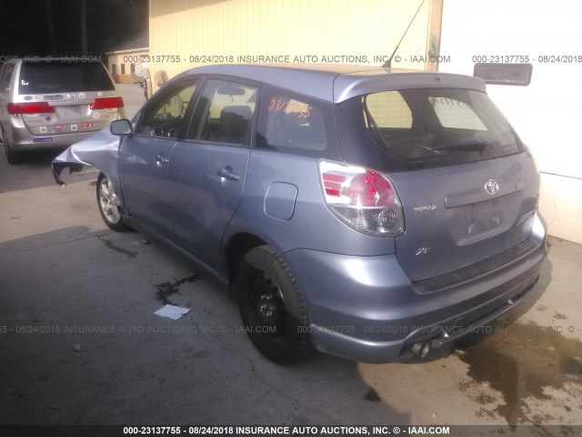 2T1KR30E08C697246 - 2008 TOYOTA COROLLA MATRIX XR BLUE photo 3