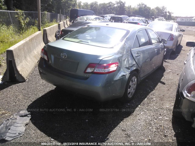 4T1BF3EK2BU754706 - 2011 TOYOTA CAMRY SE/LE/XLE 青色 照片 4