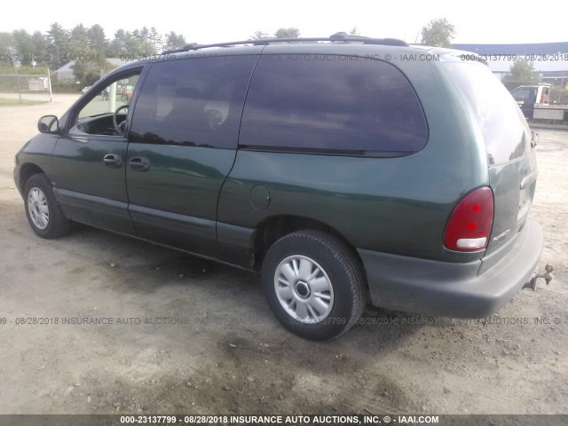 1P4GP44R4TB165709 - 1996 PLYMOUTH GRAND VOYAGER SE GREEN photo 3