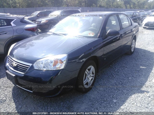 1G1ZS51F96F283885 - 2006 CHEVROLET MALIBU LS Mavi foto 2