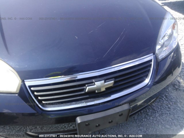 1G1ZS51F96F283885 - 2006 CHEVROLET MALIBU LS Mavi foto 6