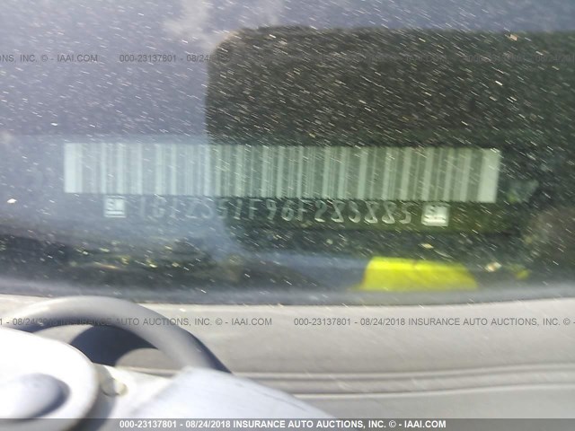 1G1ZS51F96F283885 - 2006 CHEVROLET MALIBU LS Mavi foto 9