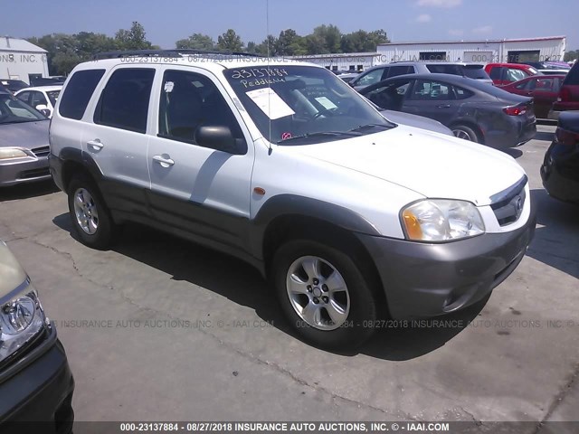 4F2CZ06133KM34750 - 2003 MAZDA TRIBUTE ES WHITE photo 1