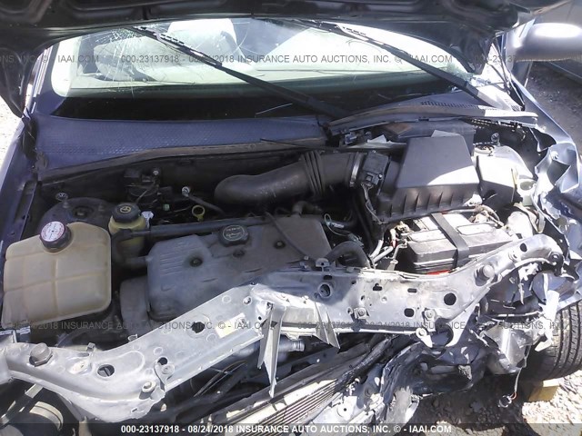 1FAFP33P63W170421 - 2003 FORD FOCUS LX BLUE photo 10