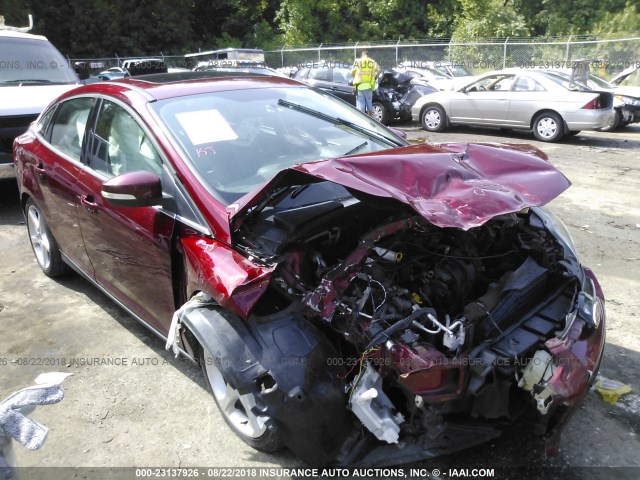 1FADP3J26DL162014 - 2013 FORD FOCUS TITANIUM RED photo 1