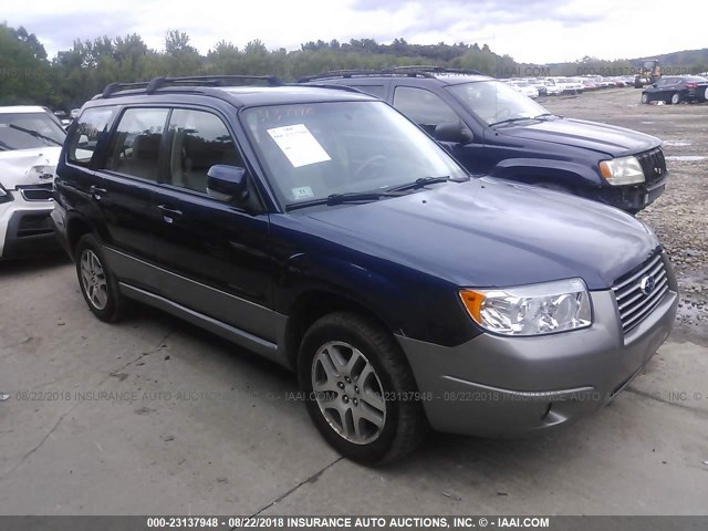 JF1SG67666H746096 - 2006 SUBARU FORESTER 2.5X LL BEAN BLUE photo 1