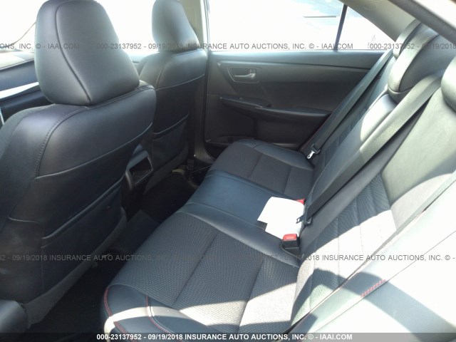 4T1BF1FKXHU301588 - 2017 TOYOTA CAMRY LE/XLE/SE/XSE BLACK photo 8