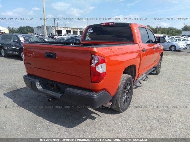 5TFDY5F18FX470557 - 2015 TOYOTA Tundra CREWMAX SR5/TRD PRO ORANGE photo 4