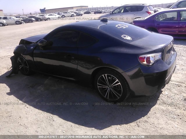 JF1ZNAA1XF8713526 - 2015 TOYOTA SCION FR-S GRAY photo 3