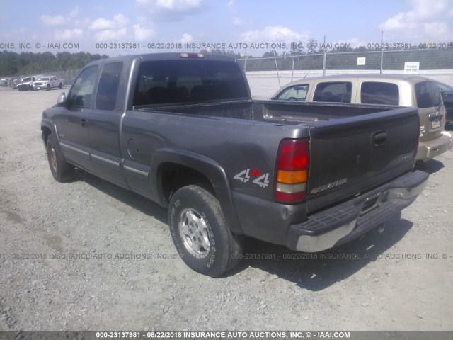 2GCEK19T5Y1227865 - 2000 CHEVROLET SILVERADO K1500 GRAY photo 3