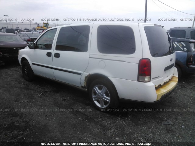 1GNDV03L85D269881 - 2005 CHEVROLET UPLANDER WHITE photo 3