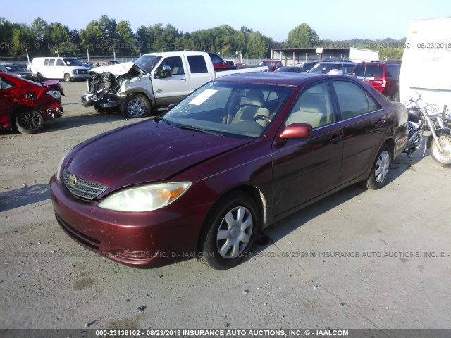 4T1BE32K33U157704 - 2003 TOYOTA CAMRY LE/XLE/SE Tünd qırmızı foto 2