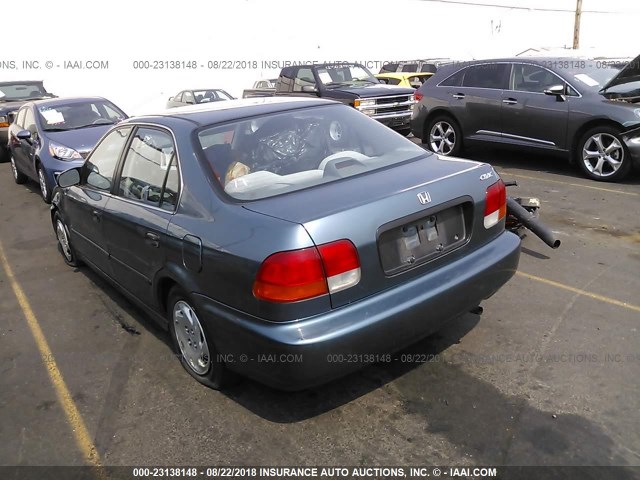 2HGEJ6679VH566933 - 1997 HONDA CIVIC LX GRAY photo 3