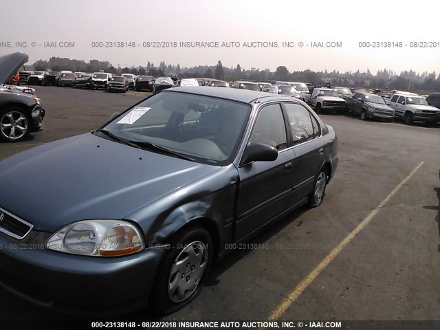 2HGEJ6679VH566933 - 1997 HONDA CIVIC LX GRAY photo 6