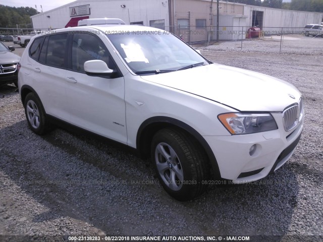 5UXWX5C55BL709954 - 2011 BMW X3 XDRIVE28I WHITE photo 1