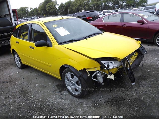 1FAHP37N27W285444 - 2007 FORD FOCUS ZX5/S/SE/SES YELLOW photo 1