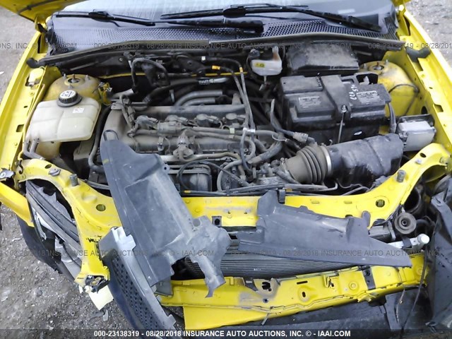 1FAHP37N27W285444 - 2007 FORD FOCUS ZX5/S/SE/SES YELLOW photo 10