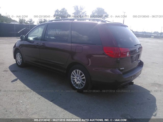 5TDZK23C68S214499 - 2008 TOYOTA SIENNA CE/LE RED photo 3