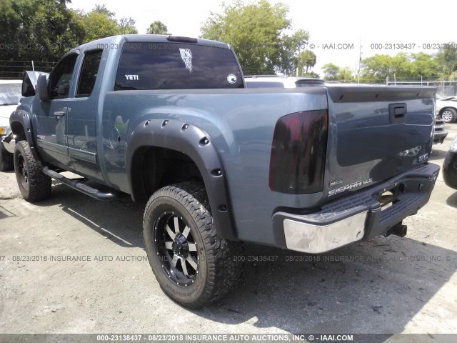 1GTR1VE07CZ126625 - 2012 GMC SIERRA C1500 SLE BLUE photo 3