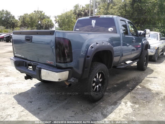 1GTR1VE07CZ126625 - 2012 GMC SIERRA C1500 SLE BLUE photo 4