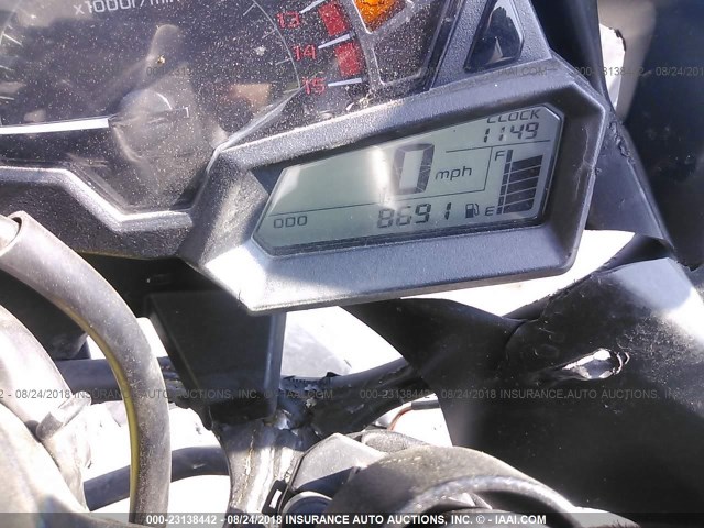 JKAEX8B10FDA21399 - 2015 KAWASAKI EX300 B WHITE photo 7