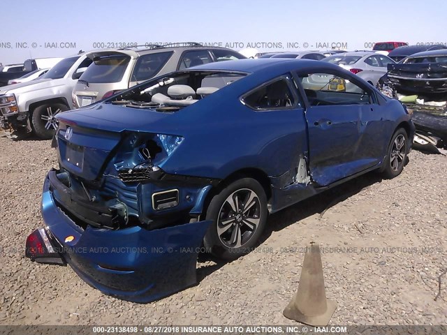 2HGFG3B83FH510858 - 2015 HONDA CIVIC EX BLUE photo 4