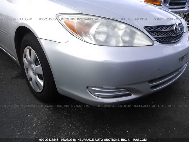 JTDBE30K230171981 - 2003 TOYOTA CAMRY LE/XLE SILVER photo 6