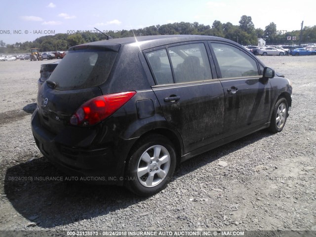 3N1BC13E29L413098 - 2009 NISSAN VERSA S/SL BLACK photo 4