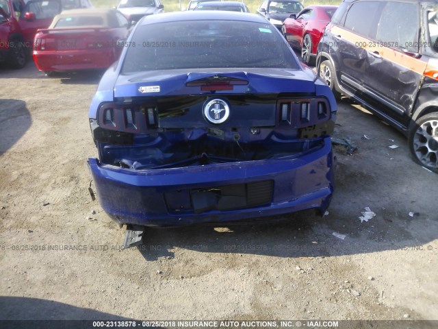 1ZVBP8AM9D5232008 - 2013 FORD MUSTANG BLUE photo 6