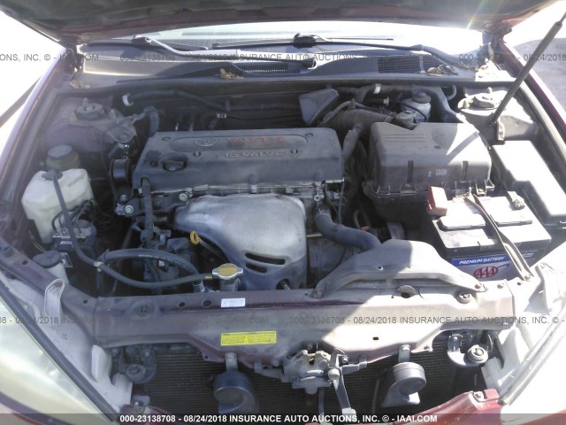 4T1BE30K94U366949 - 2004 TOYOTA CAMRY LE/XLE/SE Қызыл фото 10
