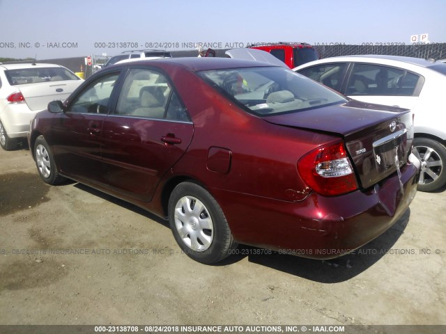 4T1BE30K94U366949 - 2004 TOYOTA CAMRY LE/XLE/SE Қызыл фото 3